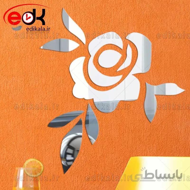 اینه دکوراتیو دیواری فانتزی طرح گل رز در پنج رنگ