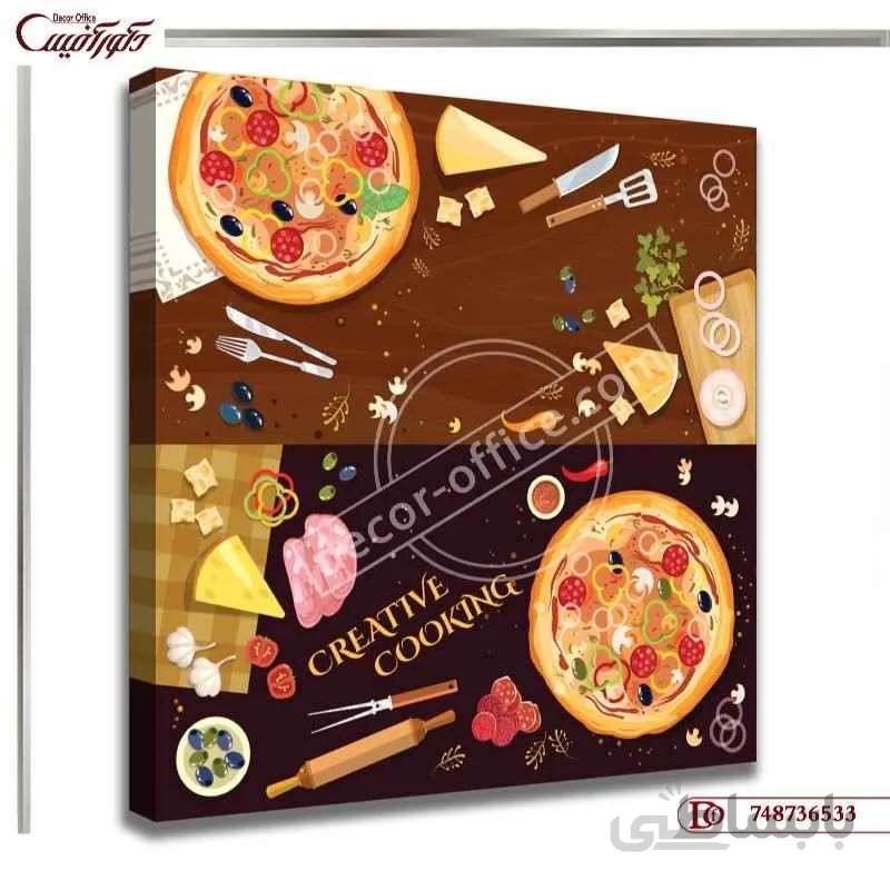 تابلو دیواری فست فود 6533 ا Fast food wall painting 6533