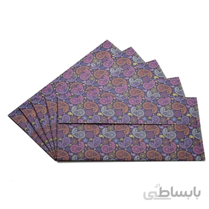 پاکت نامه 5 عددی مدل Paisley