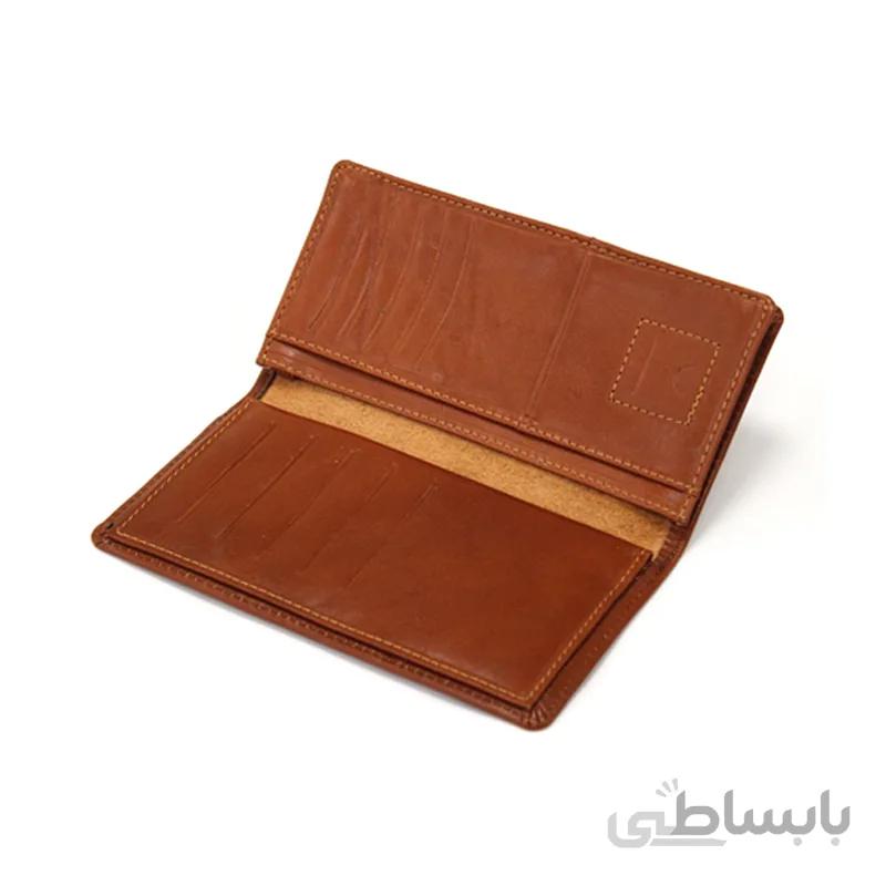 کیف پول کتی مردانه چرم طبیعی آروین چرم کد AR-206