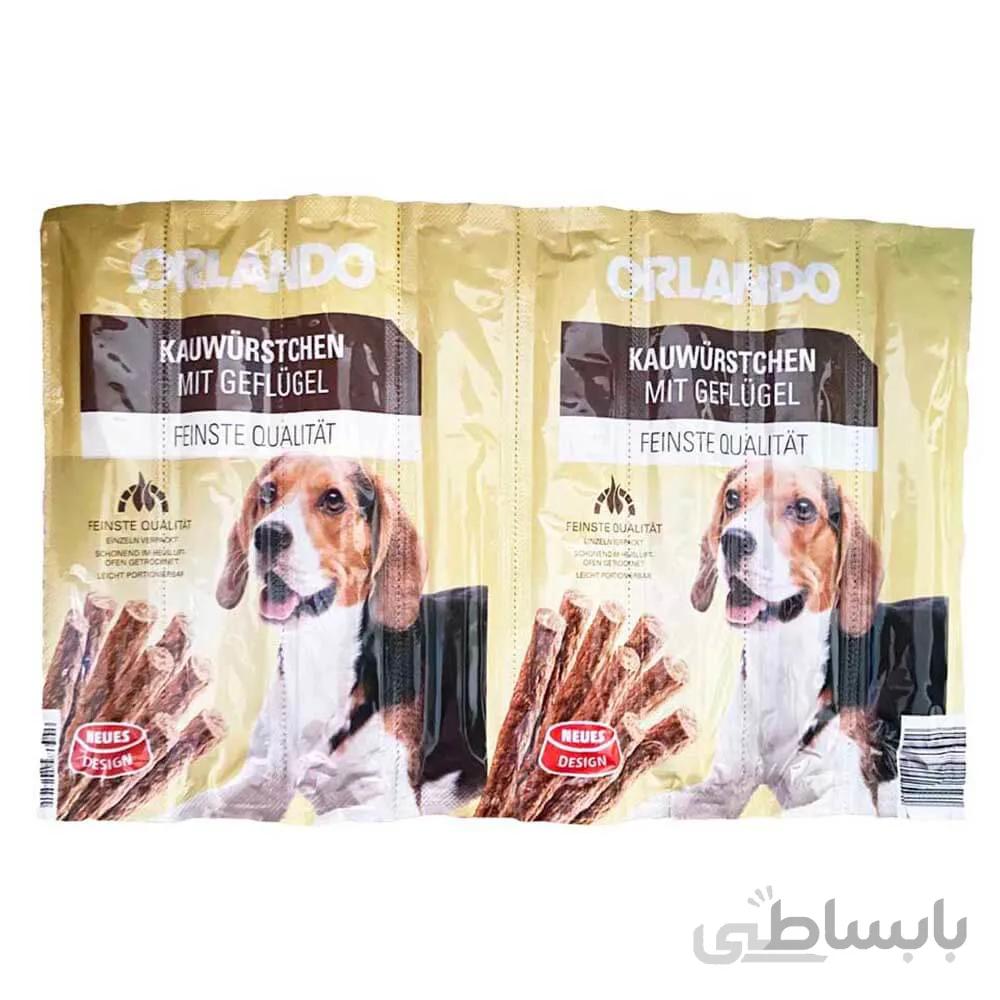 تشویقی سگ اورلاندو طعم مرغ بسته 8 عددی ا Orlando Chicken Dog Stick