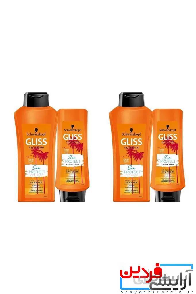 شامپو محافظت مو از آفتاب گلیس نارنجی Gliss