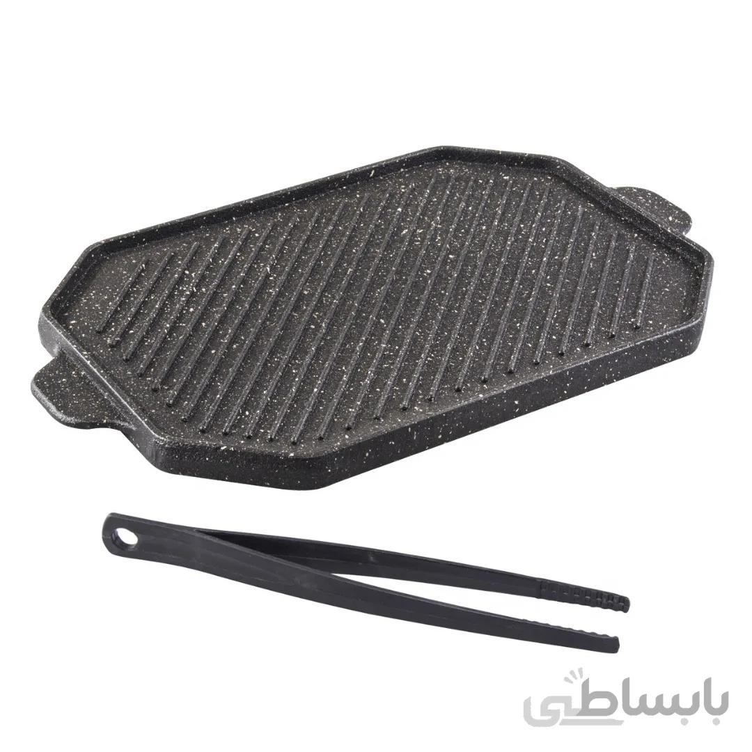 تابه گریل 8 ضلعی 2 پارچه پرانی کد 6010