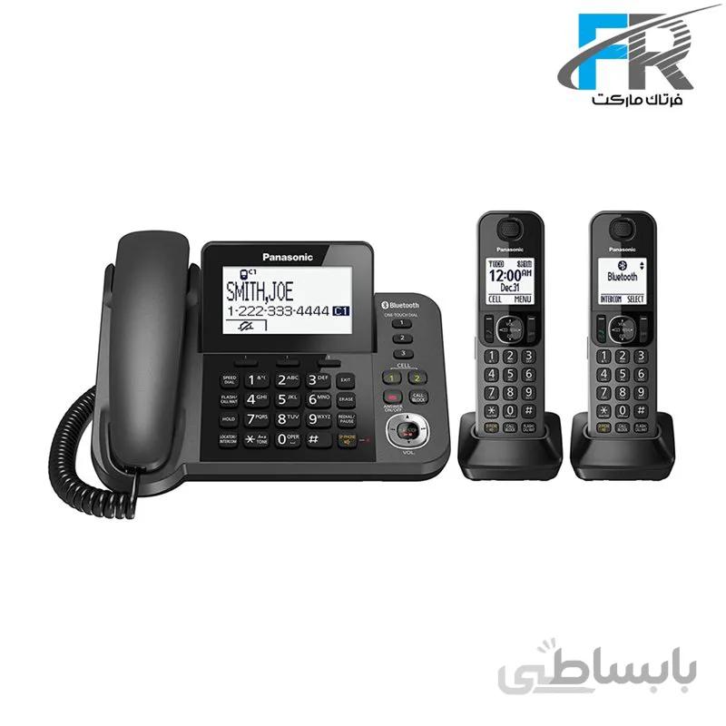 گوشی تلفن بی سیم پاناسونیک مدل KX-TGF382 ا Panasonic KX-TGF382 Corded & Cordless Phone