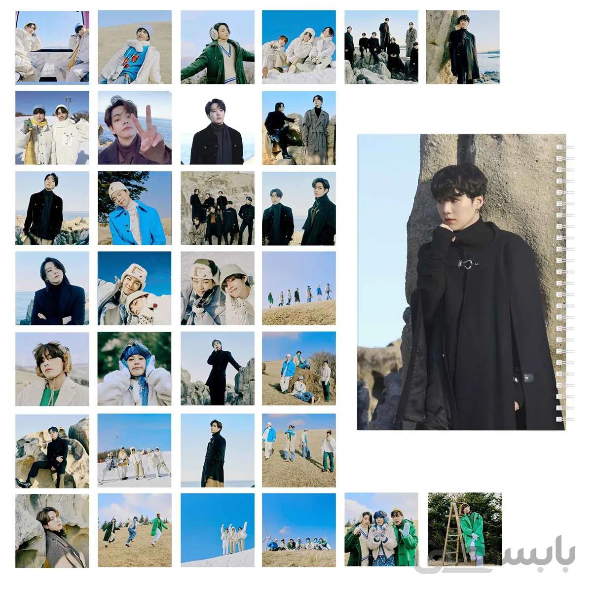 مجموعه 32 عددی فتوکارت BTS Winter به همراه دفتر یادداشت کد10111200