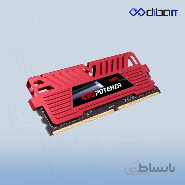 رم دسکتاپ DDR4 گیل مدل Evo Potenza ظرفیت 16 گیگابایت تک کاناله 3000 مگاهرتز