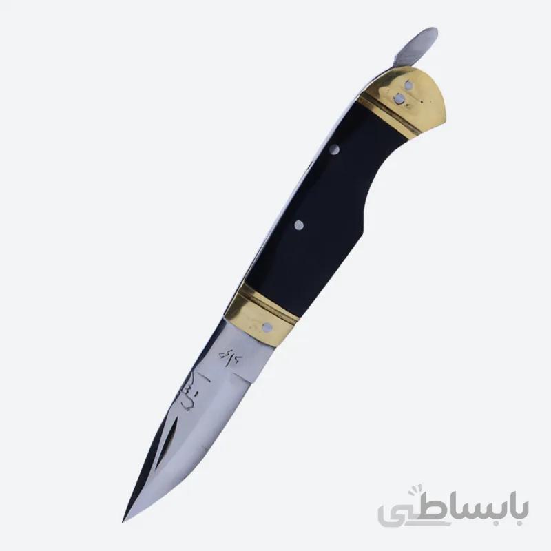 چاقوی دنده ای جواد دسته مشکی
