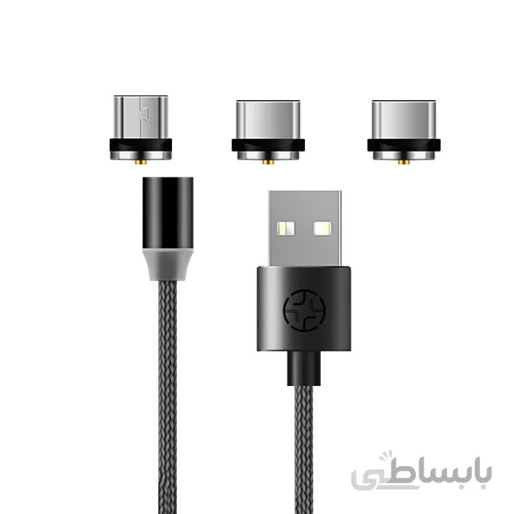 کابل شارژ مگنتی سه کاره یسیدو Yesido CA11 Magnetic Cable