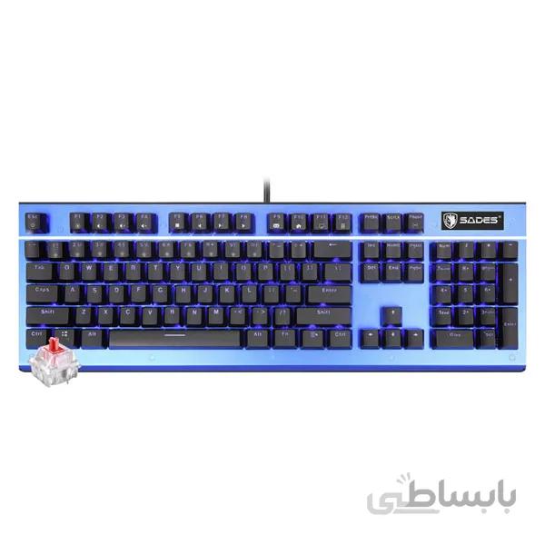 کیبورد گیمینگ با سیم سدس مدل سیکل K13 با سوئیچ قرمز ا Sades Sickle K13 With Red Switch Wired Gaming Keyboard