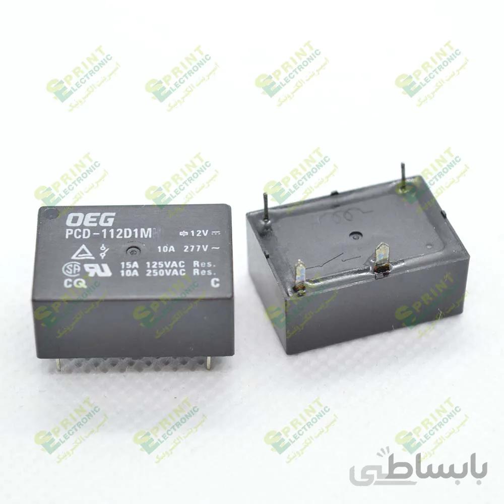 رله 24 ولت خوابیده 4 پایه 10 آمپر OEG PCD-124D1M