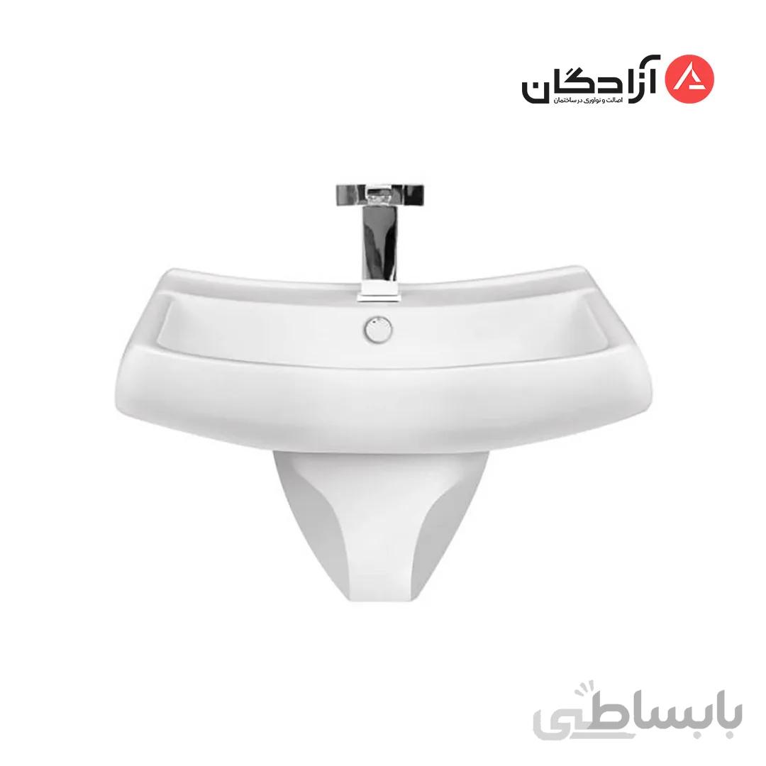 روشویی نیم پایه مروارید مدل کاتیا 67