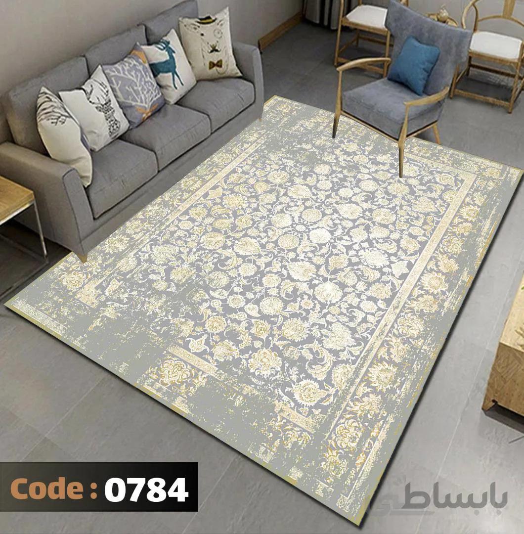 روفرشی طرح وینتیج زمینه نیلی