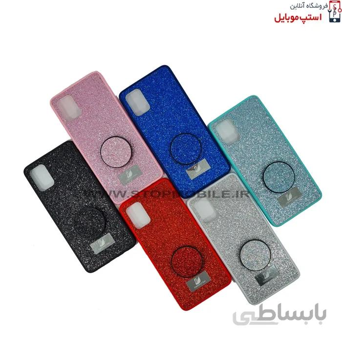 قاب گوشی سامسونگ GALAXY A51 مدل شاین سوارسکی+پاپ سوکت