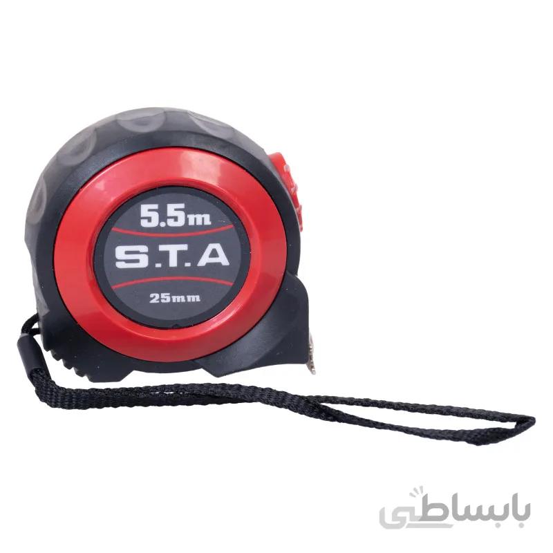 متر حرفه ای روکش دار اس تی ای طول 5.5 متری