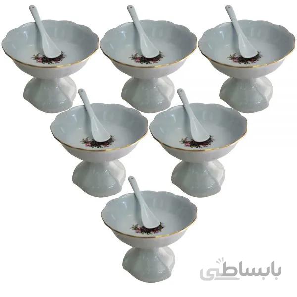 بستنی خوری مدل رز کد 200 بسته 6 عددی