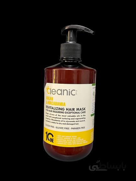ماسک موی داخل حمام کراتینه بدون سولفات کلینیک حاوی روغن ماکادمیا Cleanic Keratin Hair Mask