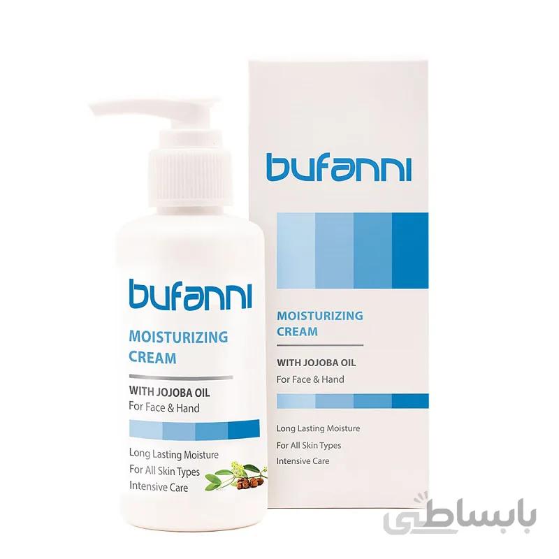 کرم مرطوب کننده بوفانی حاوی روغن جوجوبا حجم 150mL
