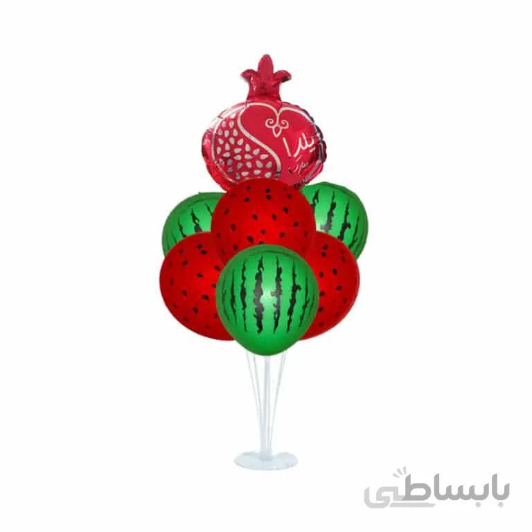استند بادکنک 7 شاخه طرح شب یلدا مدل STA301