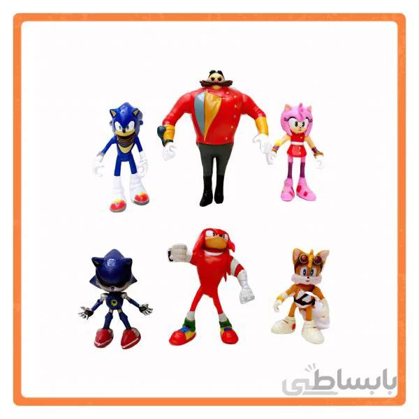 مجموعه 6 تایی فیگور سونیک بوم Sonic Boom ارتفاع 6-10 سانتی متر کیفیت خوب *بسته بندی نایلونی*
