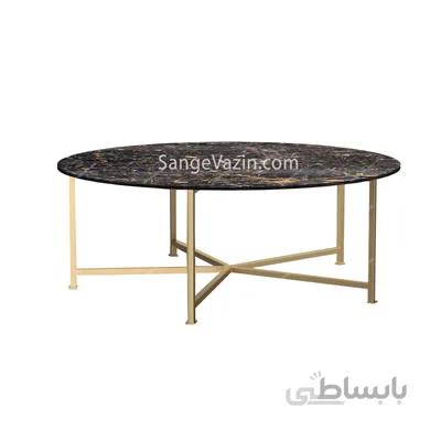 میز سنگی جلو مبلی آزرم