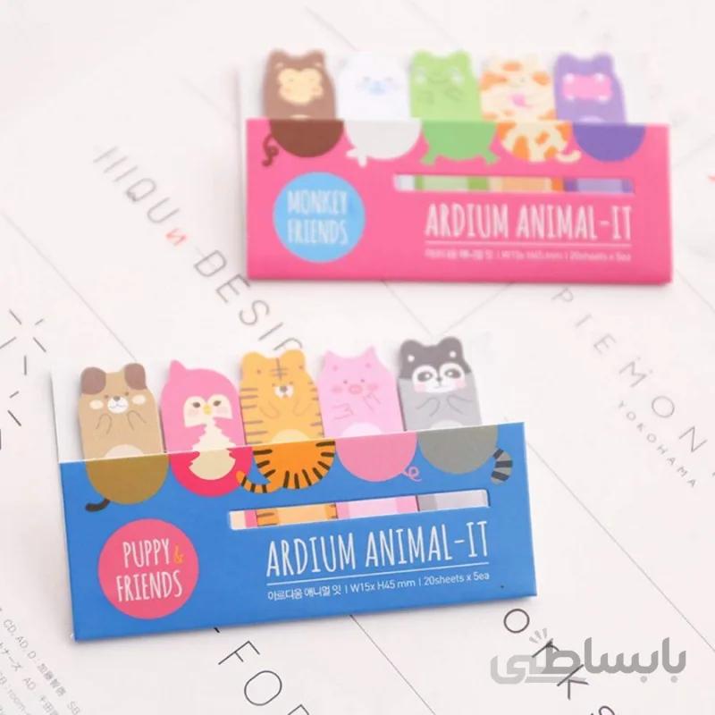 کاغذ یادداشت، استیک نوت چسب دار Ardium Animal stick note 100 sheets [www.ahwazonline.com]