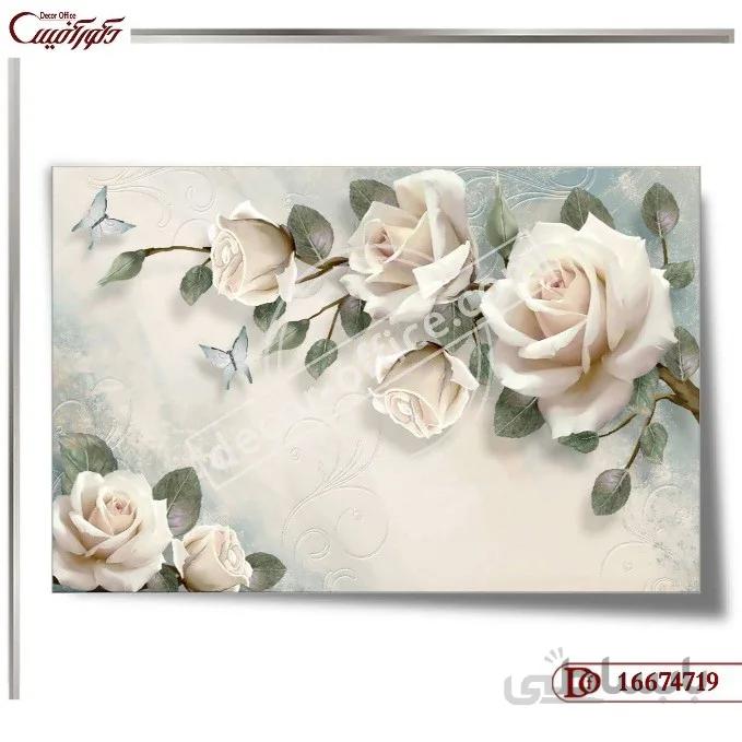 کاغذ دیواری سه بعدی گل 4719 ا 3D Flower Wallpaper 4719
