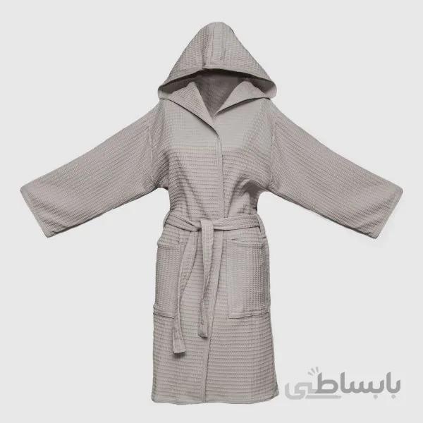 حوله پالتویی وافل BMA رنگ طوسی