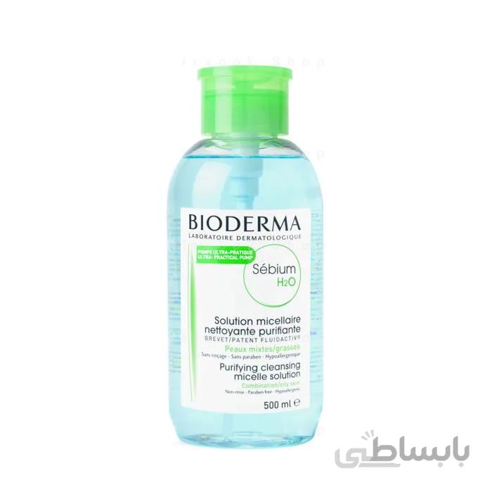 میسلار واتر پوست چرب و مختلط مدل Sensibio H2O پمپی 500 میلی لیتر