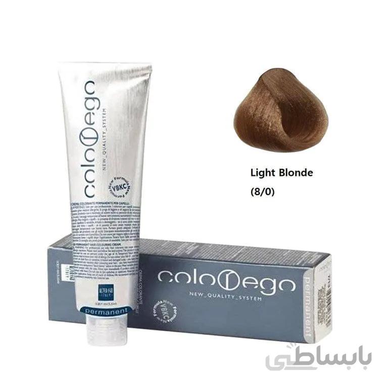 رنگ موی التراگو مدل Colorego کد 8 0 بلوند طبیعی روشن