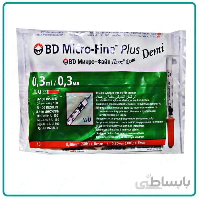 سرنگ انسولین بی دی مدل BD Micro-Fine ا /