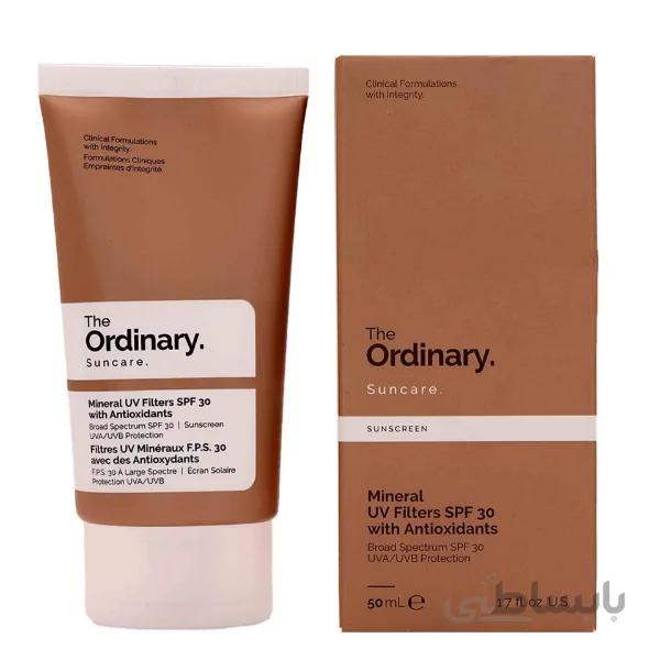 کرم ضد آفتاب مینرال با آنتی اکسیدان SPF30 اوردینری