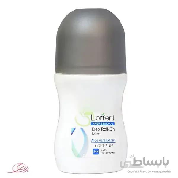 مام رول ضد تعریق مردانه لورینت مدل light blue حجم 60 میلی لیتر