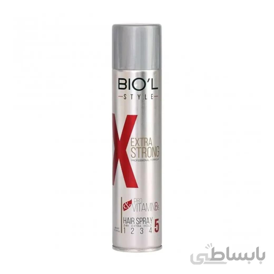 اسپری موی خیلی قوی استایل بیول 500میل ا Biol style hair spray