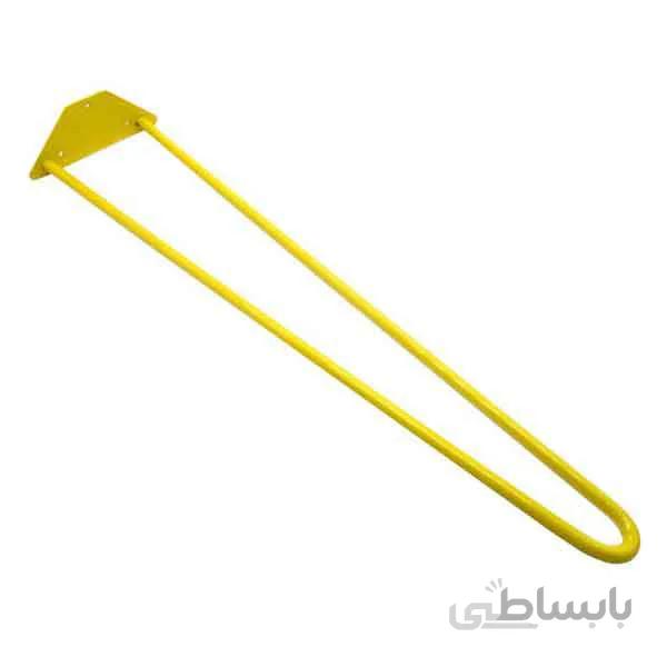 پایه سنجاقی فلزی میز زرد ارتفاع 45 سانتیمتر