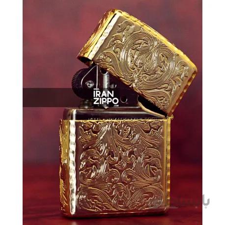 فندک اصل زیپو مدل 52380 | ژاپن | گل زنبق