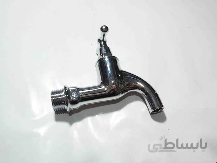 شیر آب 1/2 نقره ای (جنس برنجی)