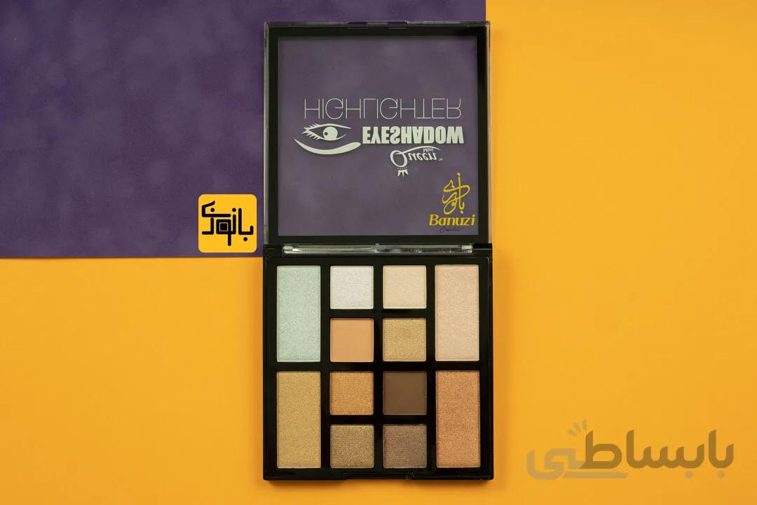 خرید پالت سایه و هایلایتر 12 رنگ مینی کویین 01