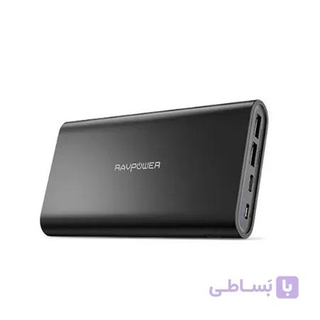 پاور بانک راوپاور مدل RP-PB067 ظرفیت 26800 میلی آمپرساعت|مشکی
