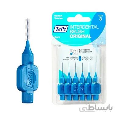 مسواک بین دندانی اورجینال سایز 3 تپه 6 عددی ا Tepe Interdental Brush