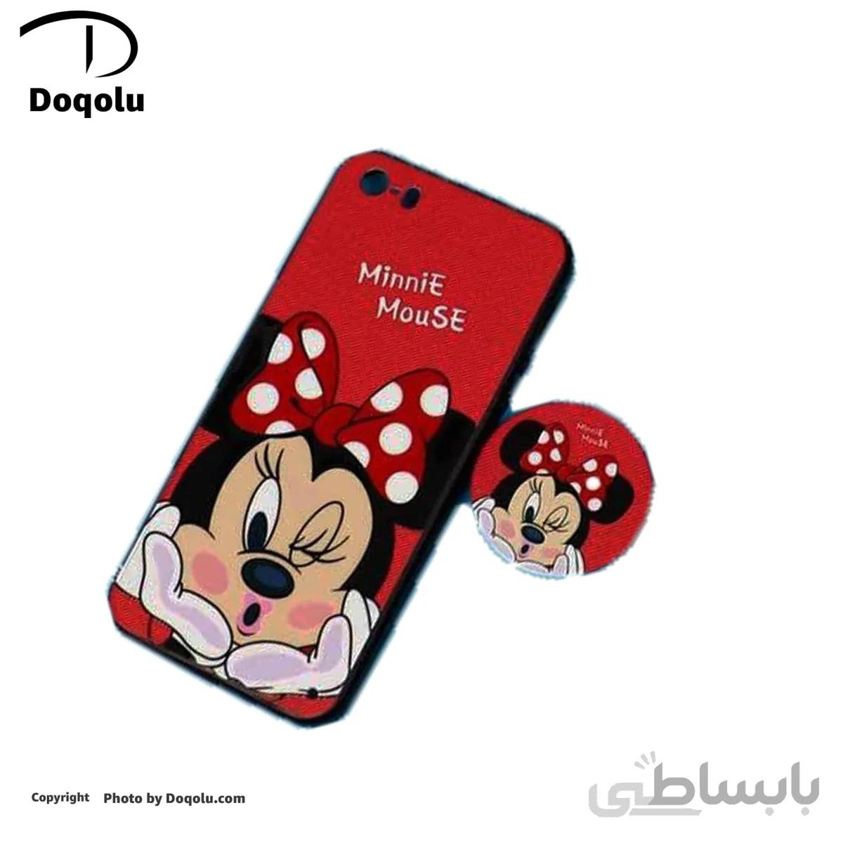 قاب محافظ فانتزی برجسته پاپ سوکت دار اپل آیفون iPhone 5s طرح میکی موس