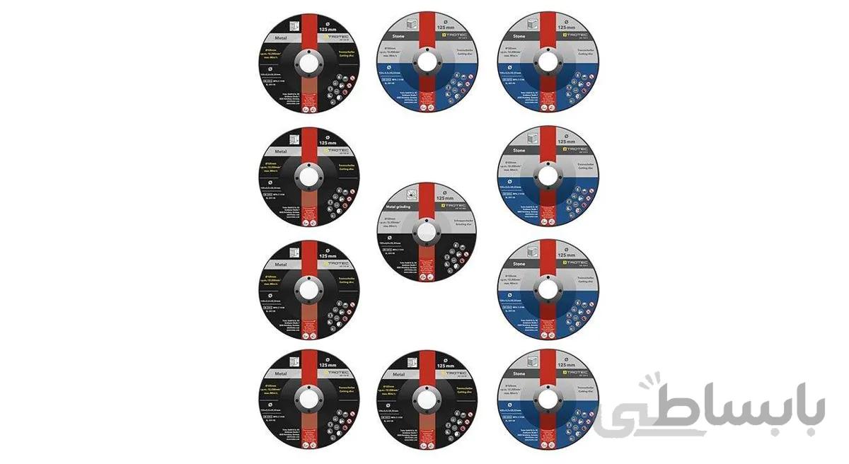 مجموعه 11 عددی صفحه برش تروتک مدل AD 125 M/S/MG