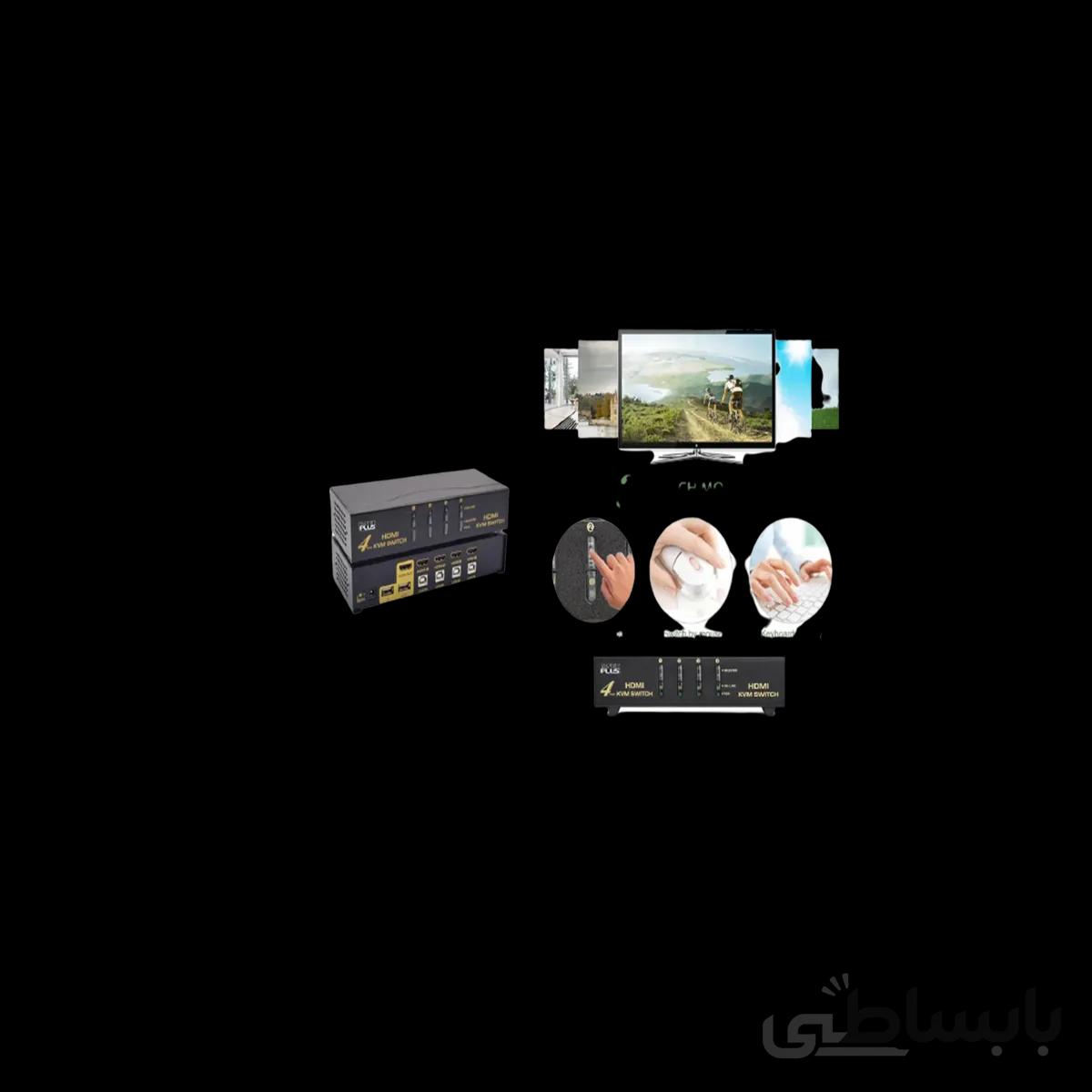 كي وي ام ٤ پورت اچ دي ام آي اتومات به همراه کابل