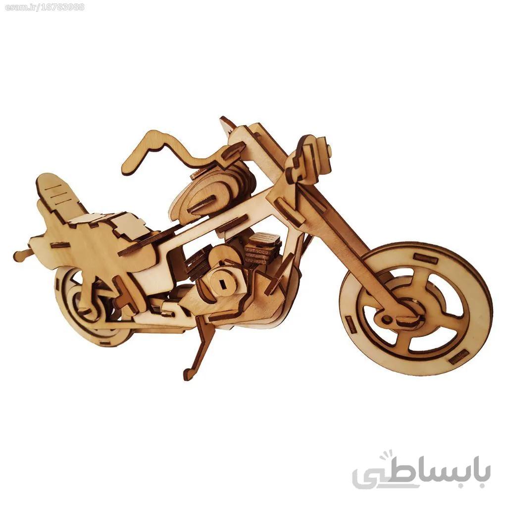 پازل سه بعدی چوبی برتاریو مدل Motorcycle