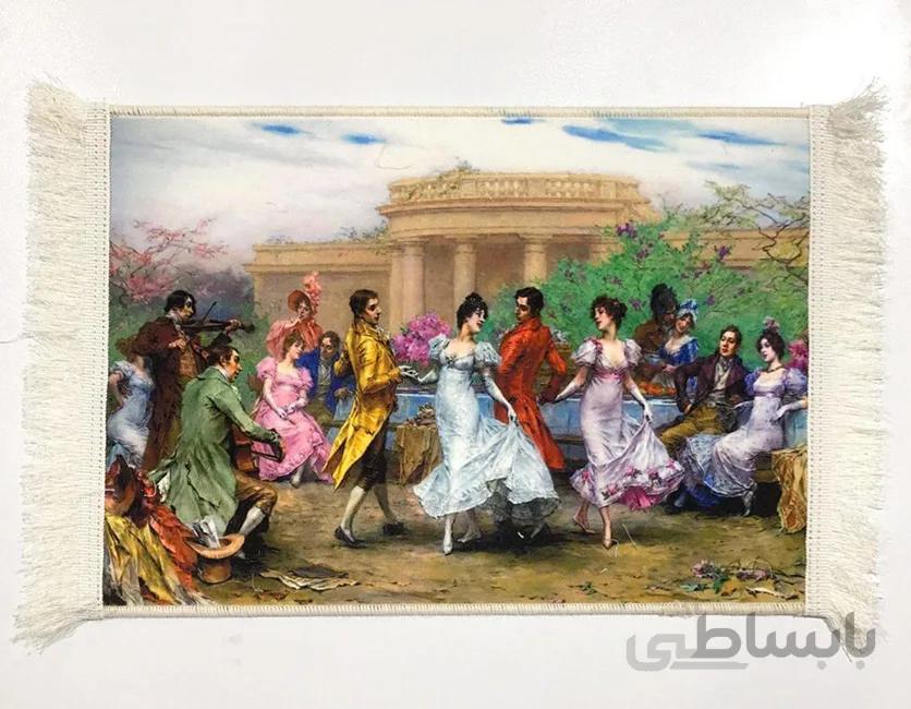 تابلو فرش ماشینی بزم عشق
