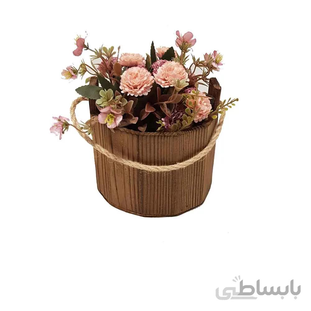 سطل چوبی کوچک طناب دار