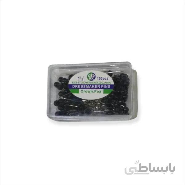 سوزن ته مروارید مشکی کد 11035