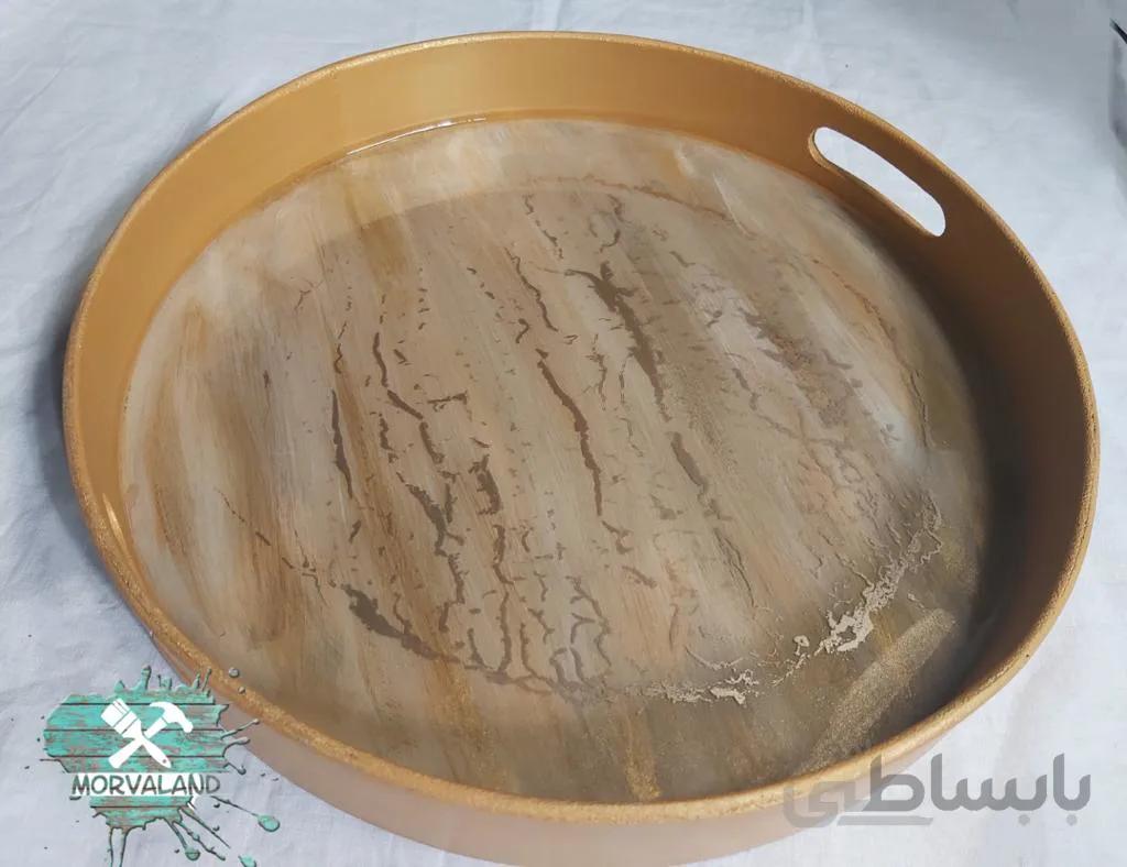 سینی گرد دسته دار