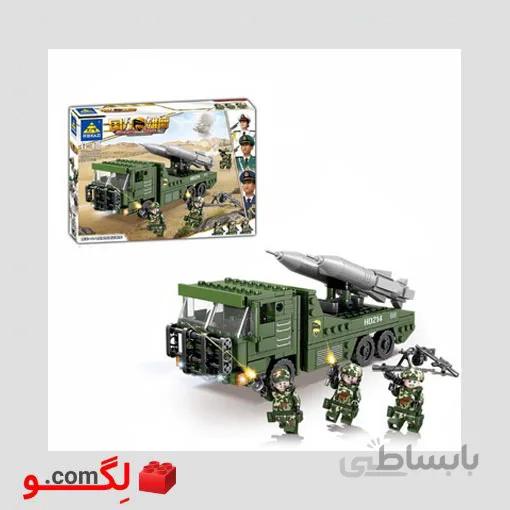 لگو ماشین موشک انداز برند Kazi آیتم ky84074 (چراغدار)