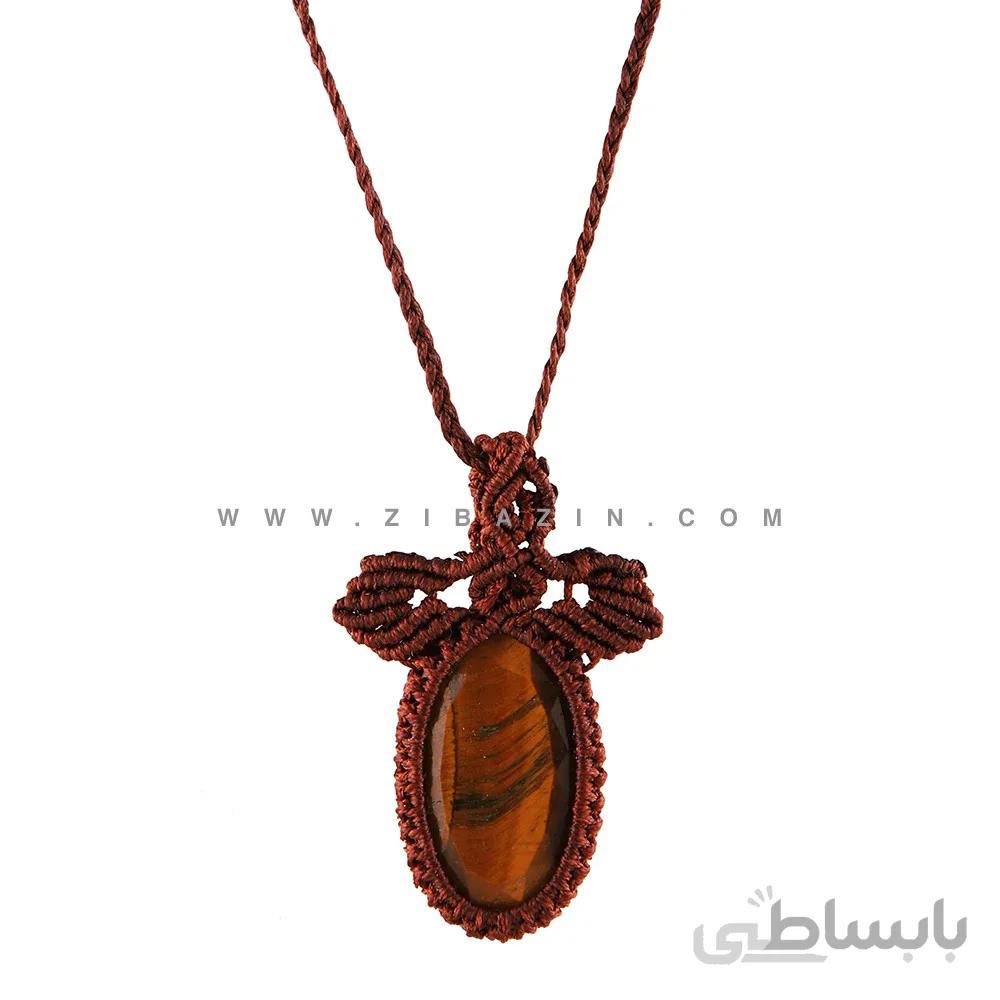 آویز دستساز سنگ چشم ببر