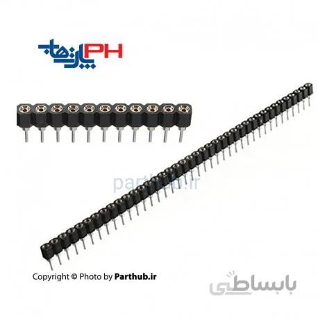 پین هدر مادگی 1x40 نظامی صاف 2.54mm